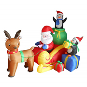 inflatable christmas decorations reindeer